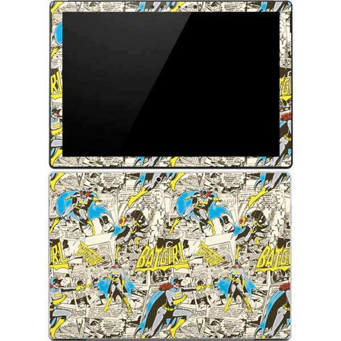 DC Comics Batman Batgirl Vintage Action pose pattern Surface Pro 4 Skin